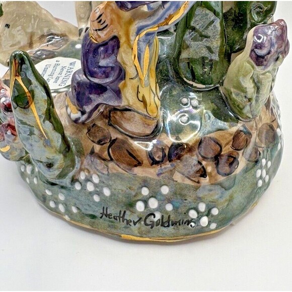 Heather Goldminc Bluesky Clayworks Princess & Frog Castle Musical Tea Lite - Picture 9 of 16